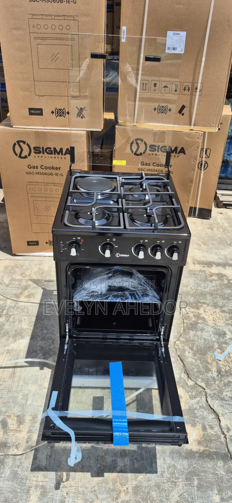 Quality Sigma Stove With 1 Electric and 3 Gas Cooker With Oven