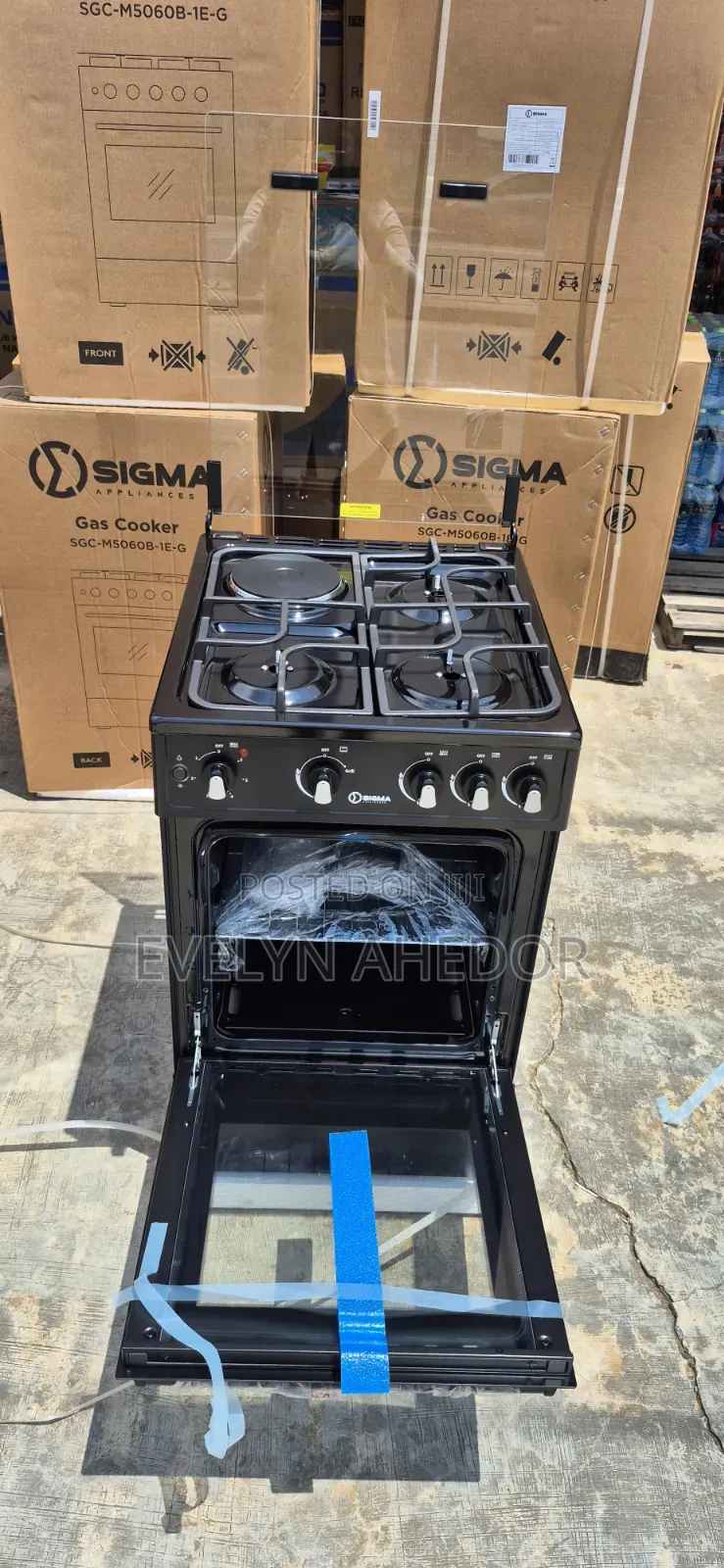 Quality Sigma Stove With 1 Electric and 3 Gas Cooker With Oven