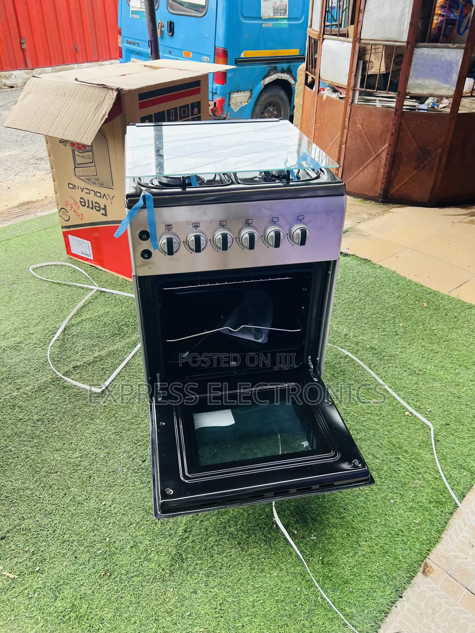  New Line Gas Cooker Oven Grill 4b 50/60 Rotisserie Ferre