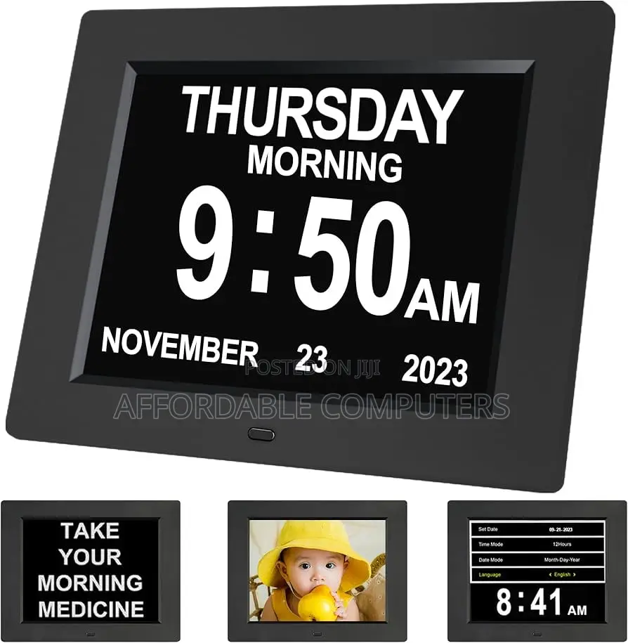 Digital Calendar Display Clock