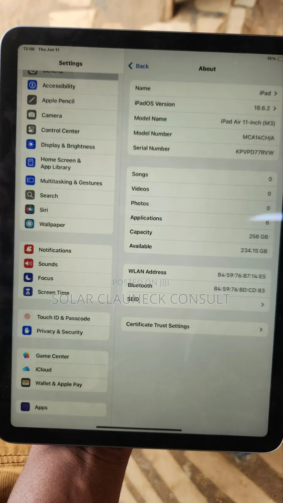 New Laptop Apple MacBook Air 12GB Apple M3 eMMC 256GB