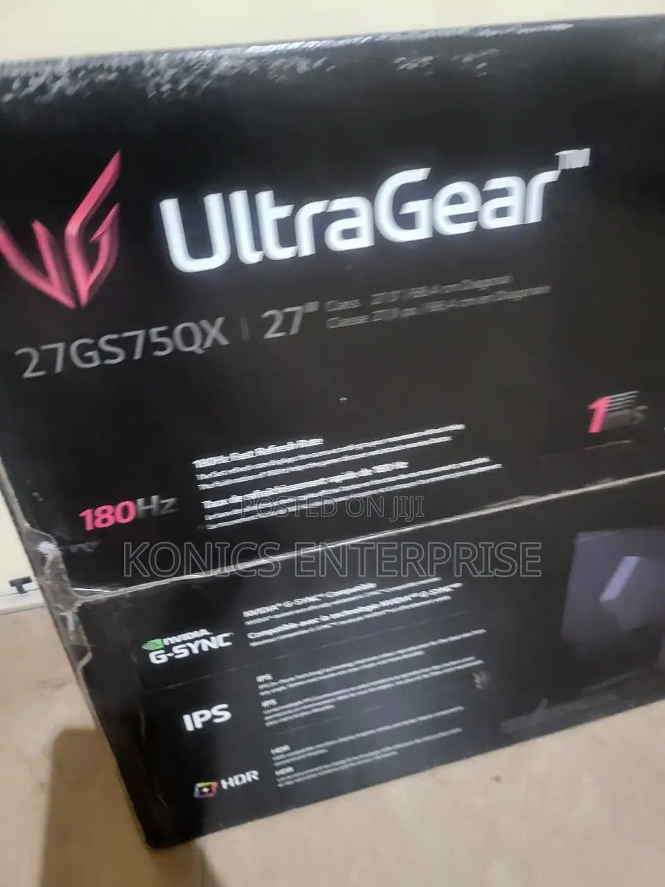 Lg - 27" Ips Gaming Monitor 27gs75qx-B - Black
