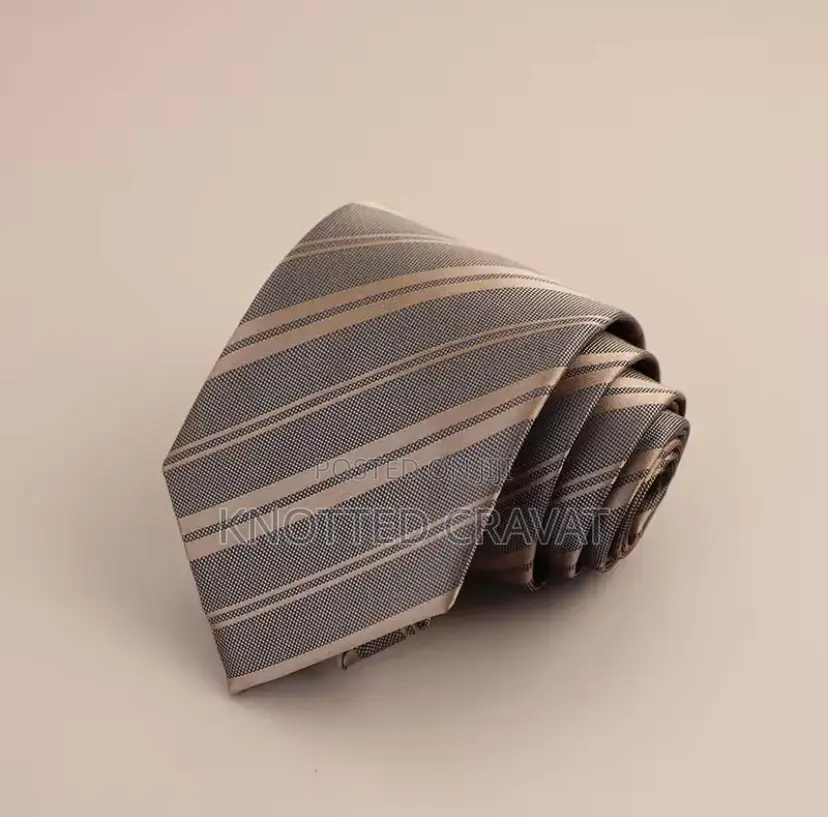 Brown Stripped Flying Tie