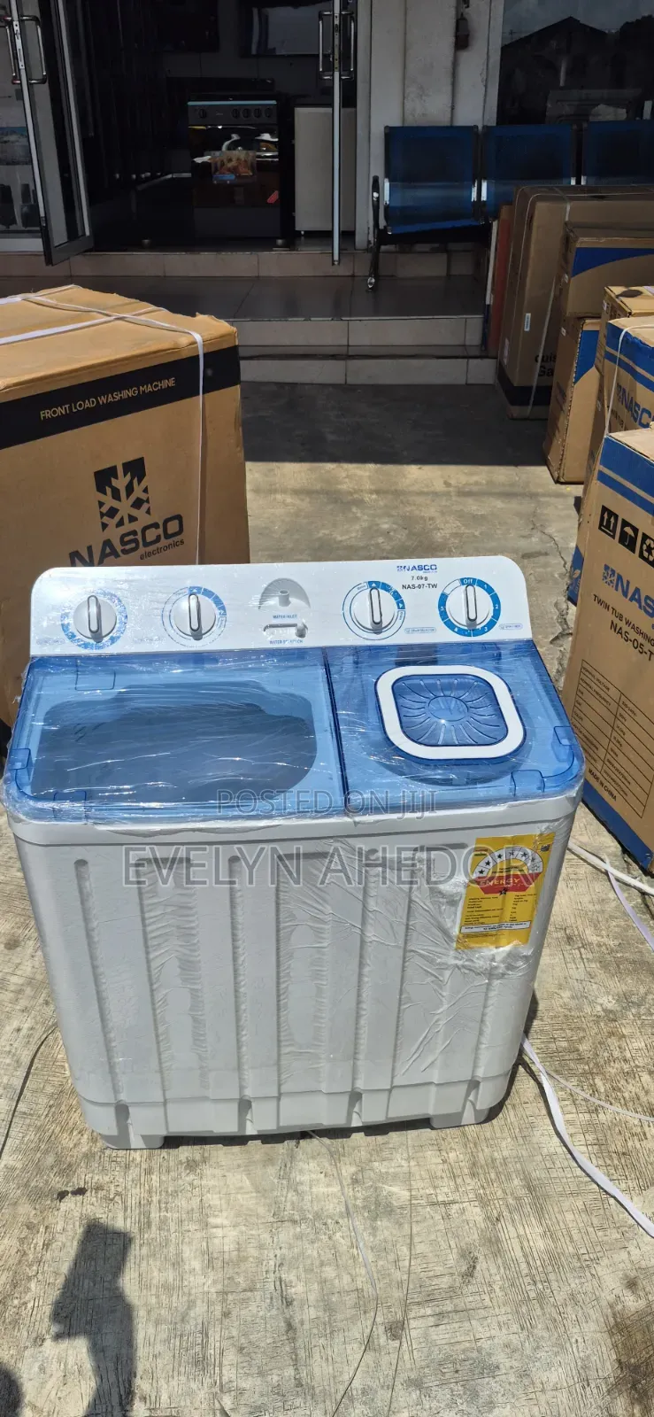 Nasco Twin Tap Top Load Washing Machine Semi Automatic