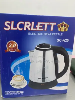 Slcrlett 2.0 Litres Electric Kettle Silver/Black