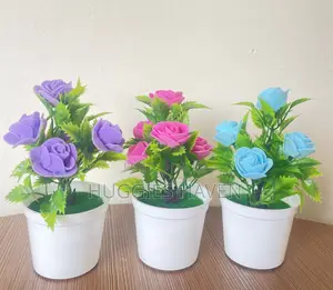 Mini Artificial Flower Pot (Oval Base)