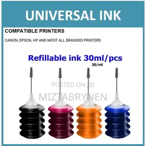 Cartridge Ink Tank Refill Ink for Inkjet Printers - 4 X 30ml