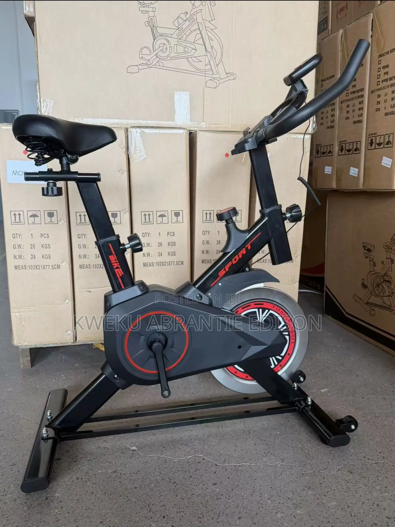 Brand New Heavy Duty Indoor Spin Bike / Exercise Bike With LCD