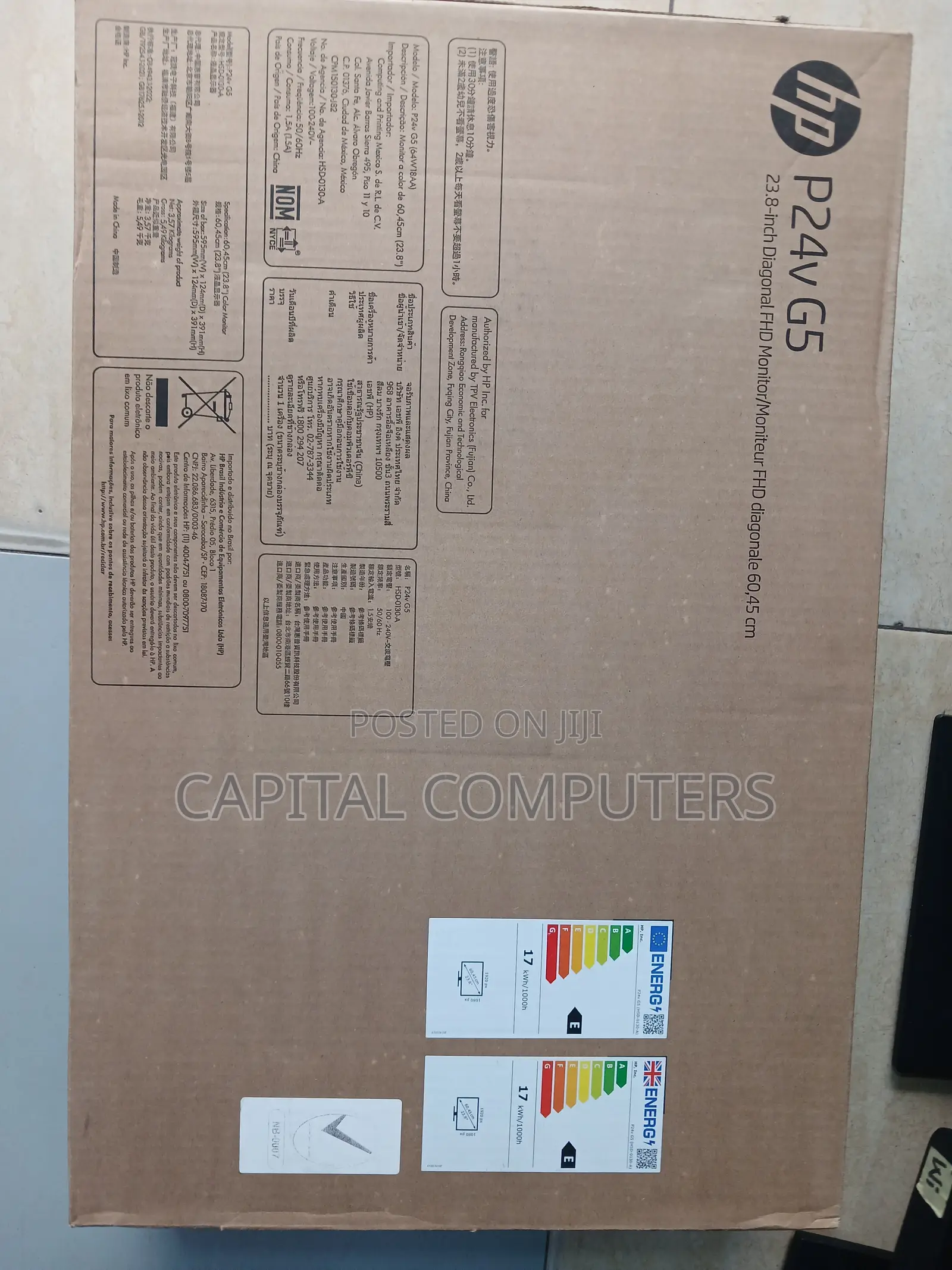 Hp P24v G5 24 Inch 1920 X 1080 Full Hd Edge Led