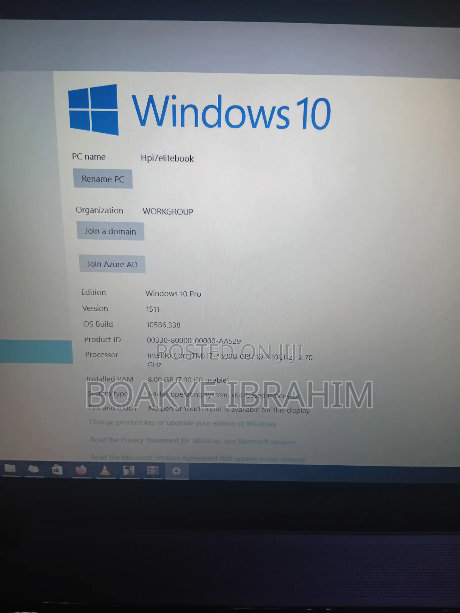 Laptop HP EliteBook 850 G4 8GB Intel Core i7 HDD+SSD 1T