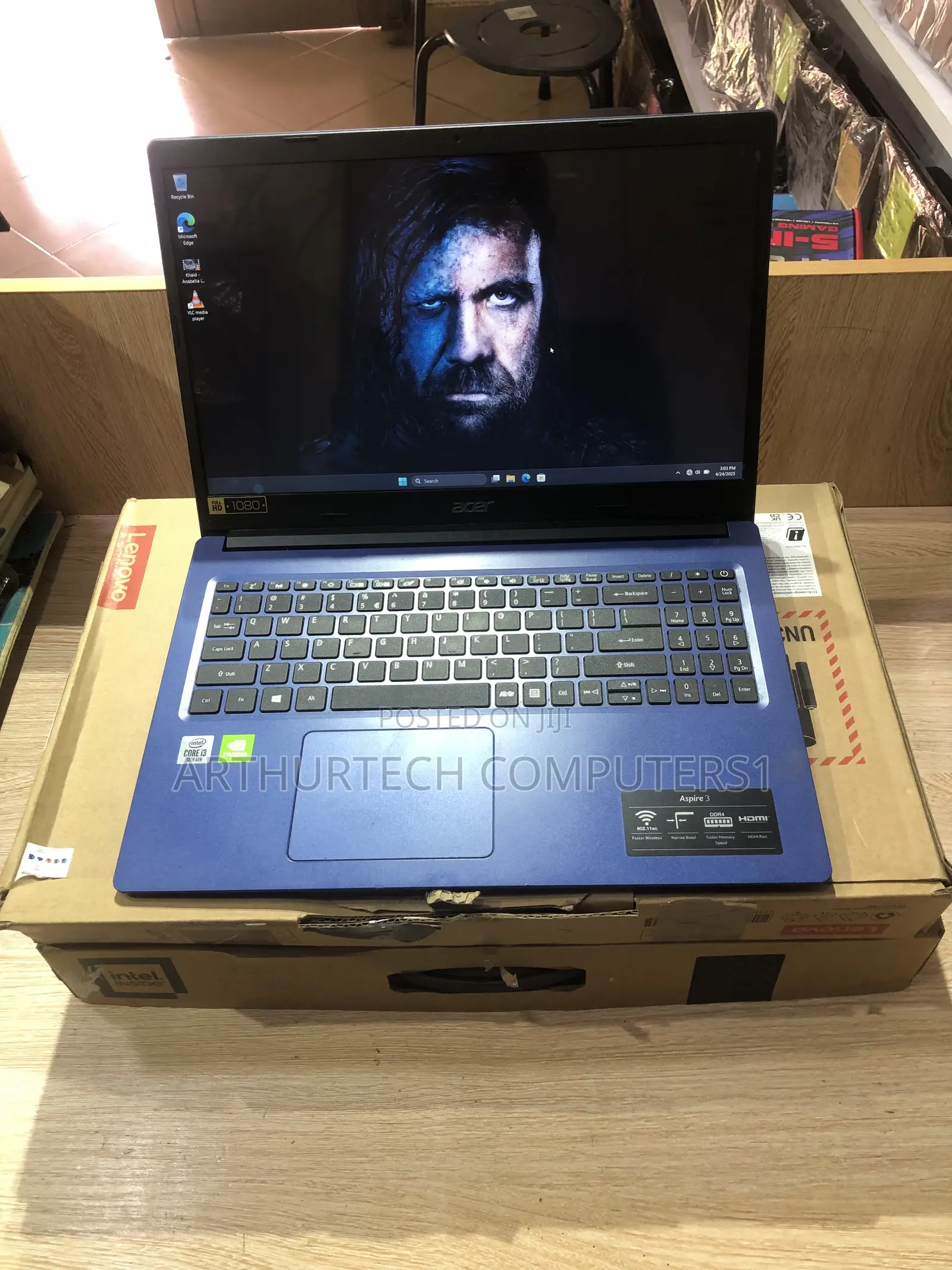 New Laptop Acer Aspire A315 52 8GB Intel Core i3 SSD 256GB