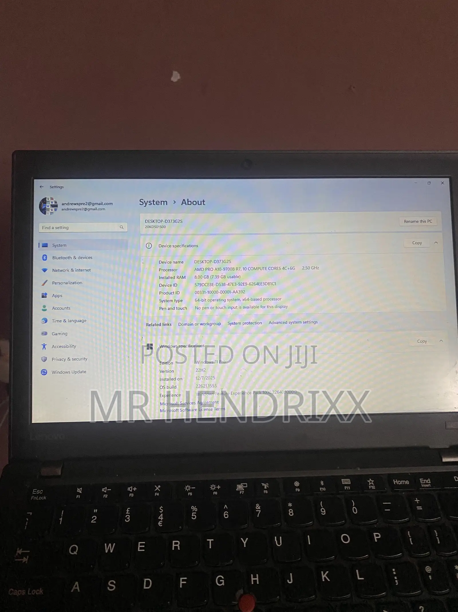 Laptop Lenovo ThinkPad A275 8GB Intel Core i5 SSD 256GB