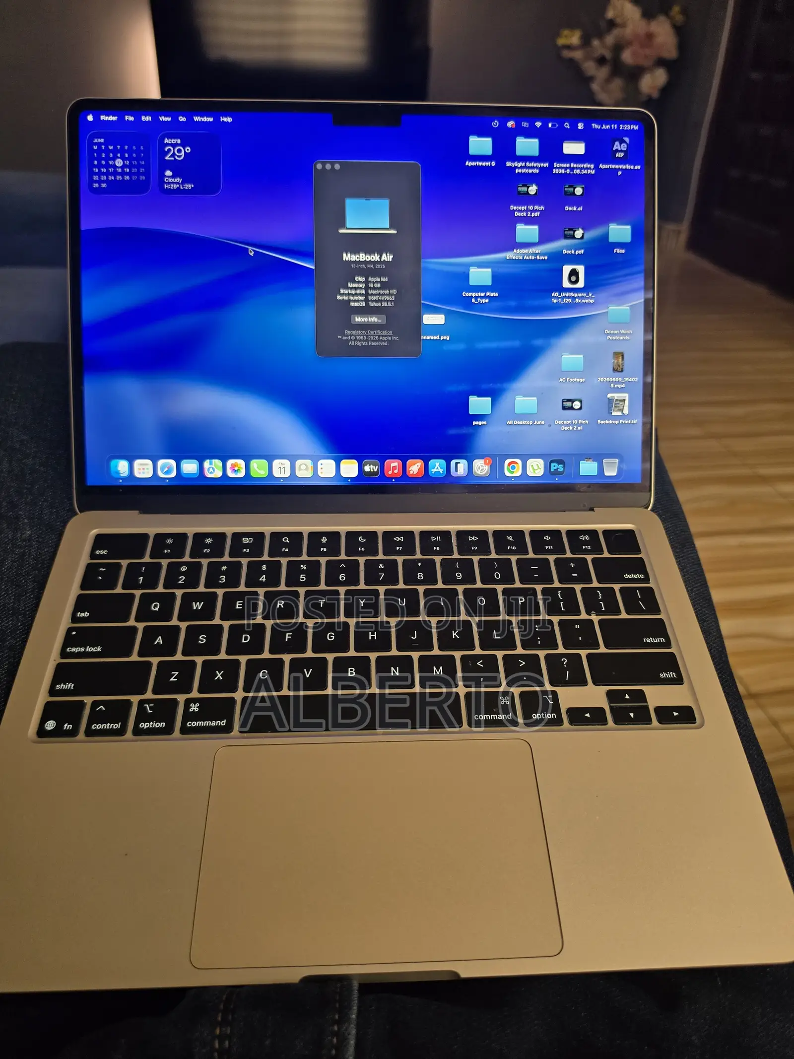 Laptop Apple MacBook Air 16GB Apple M4 SSD 256GB