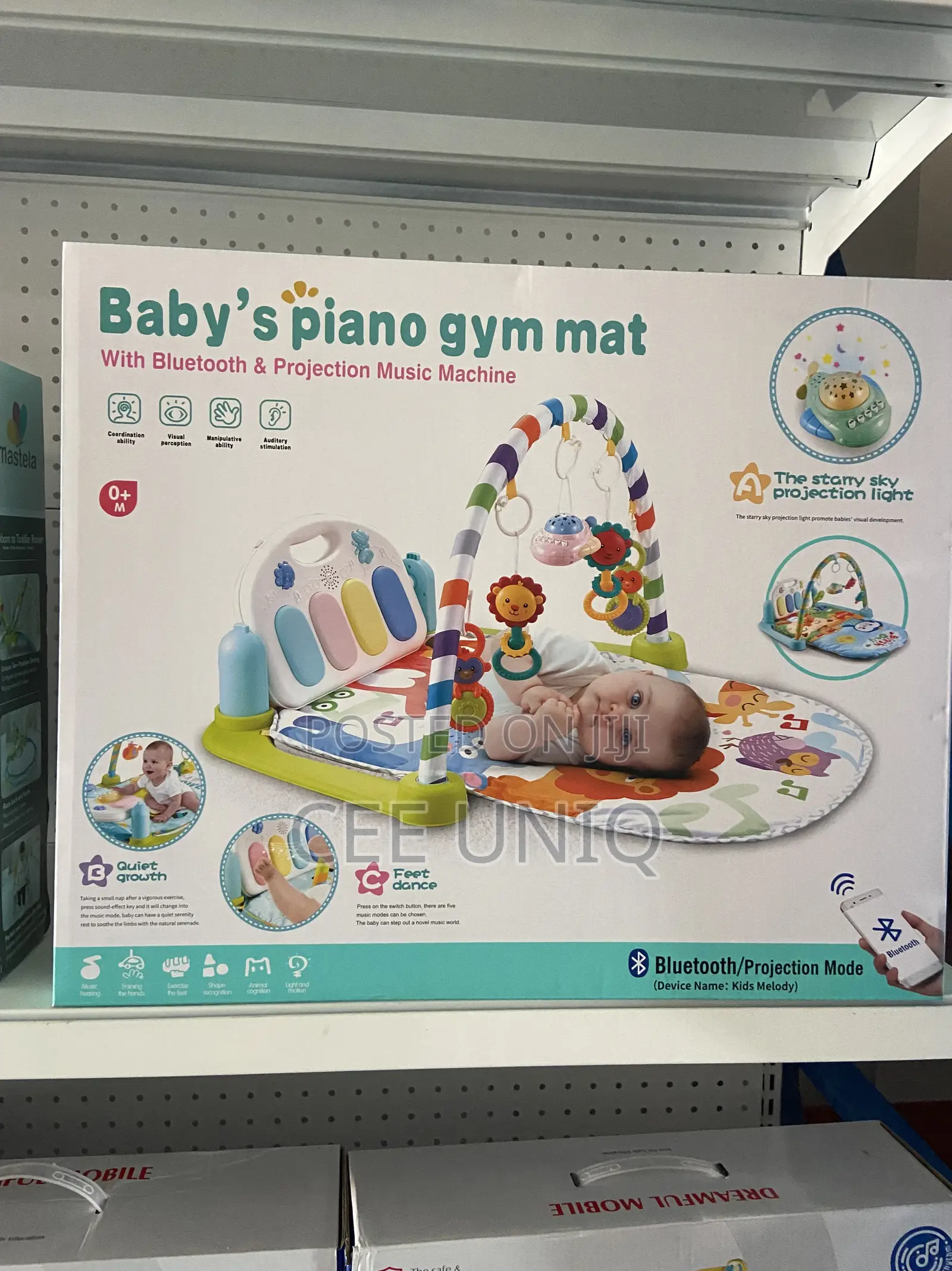 Baby Piano Gym Mat With Bluetooth Connectivity