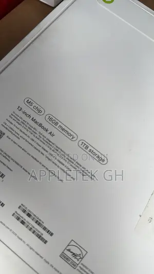 New Laptop Apple MacBook Air 2026 M5 16GB Apple M5 SSD 1T