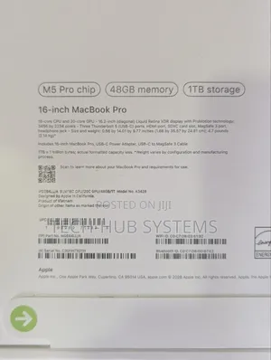 New Laptop Apple MacBook Pro 2026 M5 Max 48GB Apple M5 Pro SSD 1T