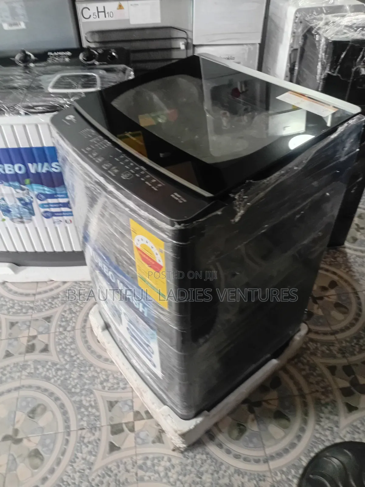 Turbo Wash Elegant Glass Lid Washing Machine