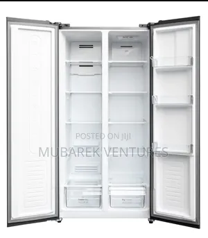 Nasco 400ltrs Side by Side Refrigerator Metalic Silver