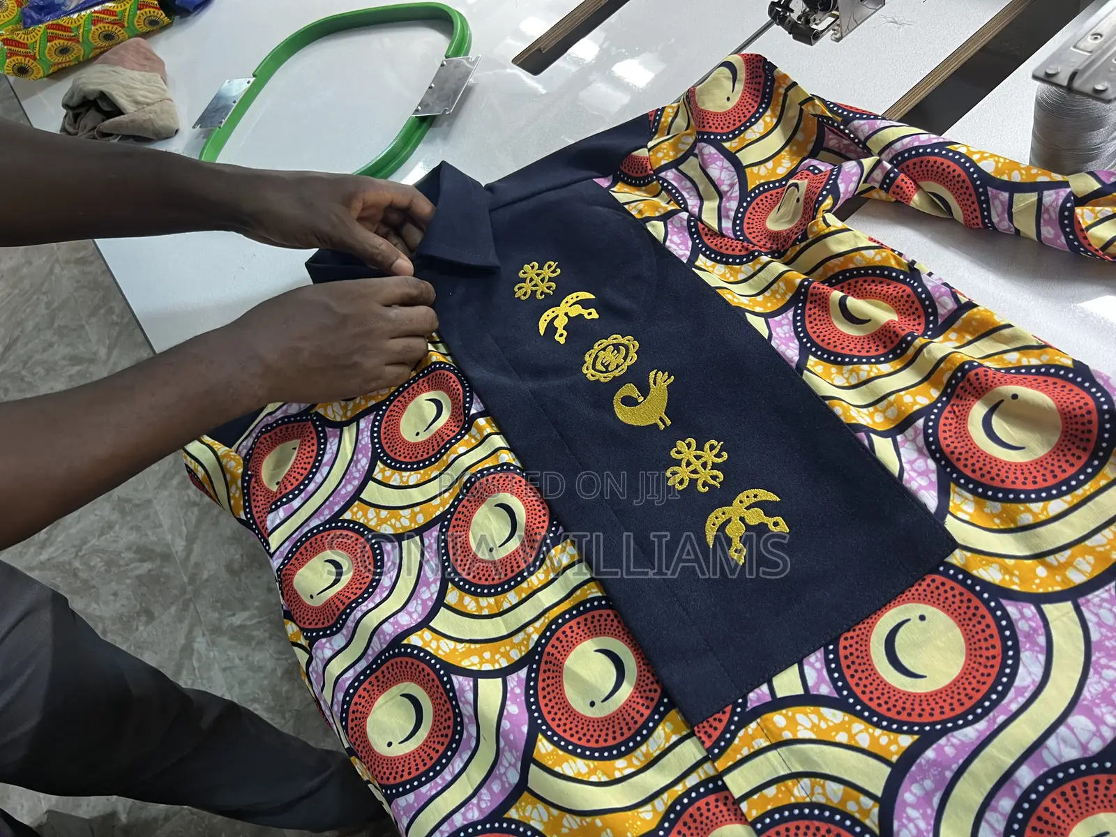 Digital Embroidery on African Shirts