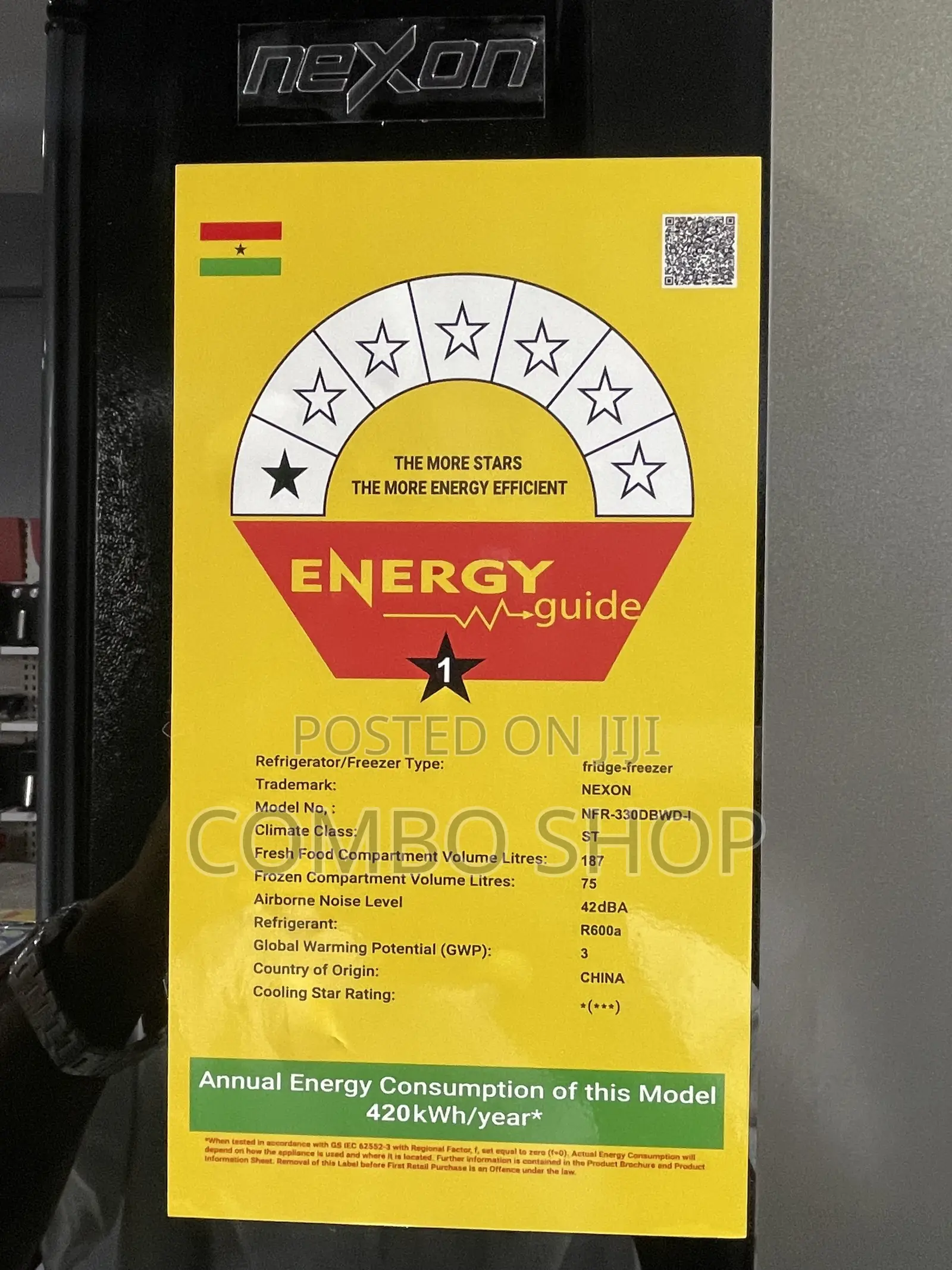 Nexon Fridge Freezer With Dispenser