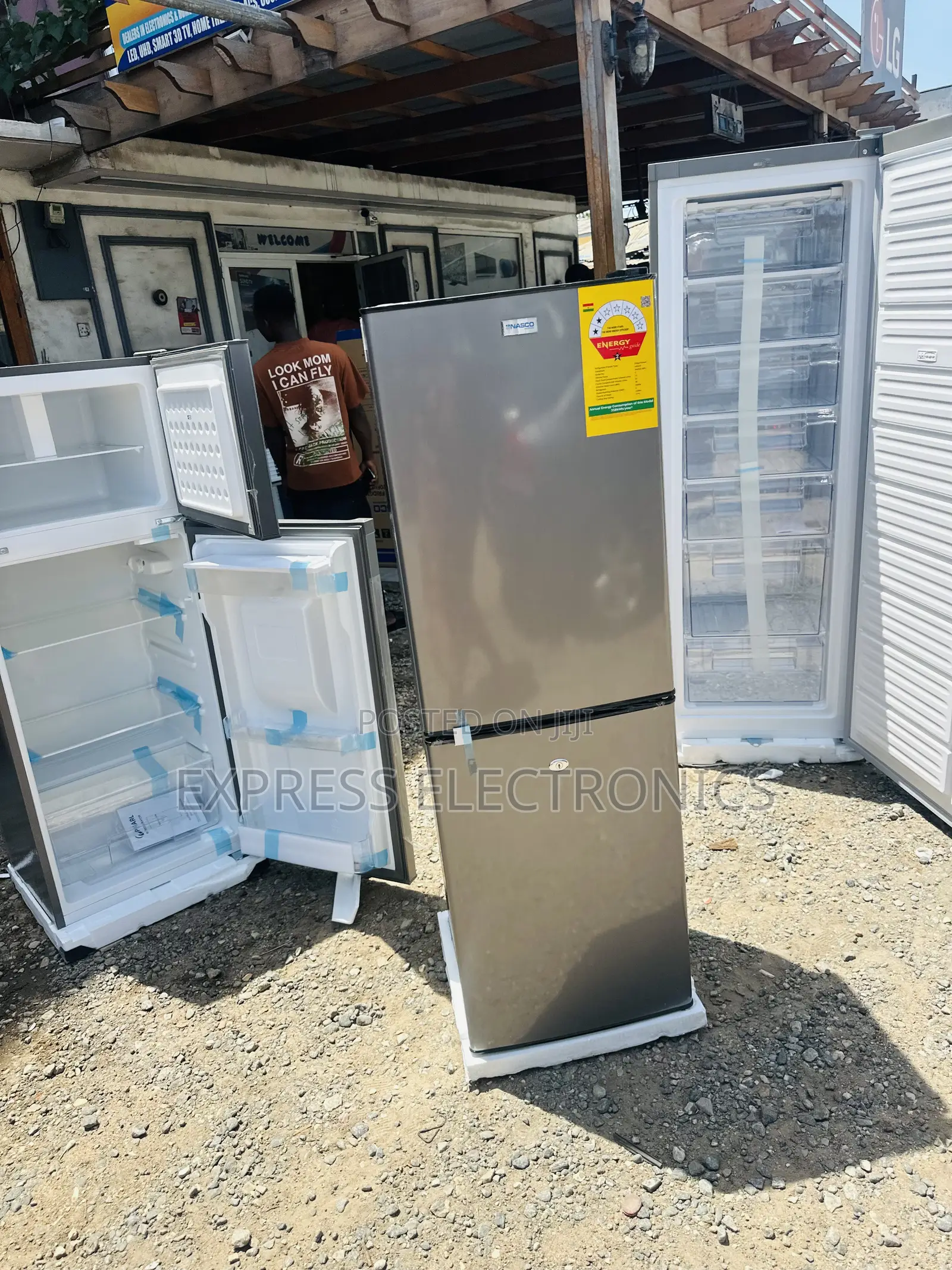 Purchased the New Dark Grey Double Door Fridge Nasco Nasd2-20fl