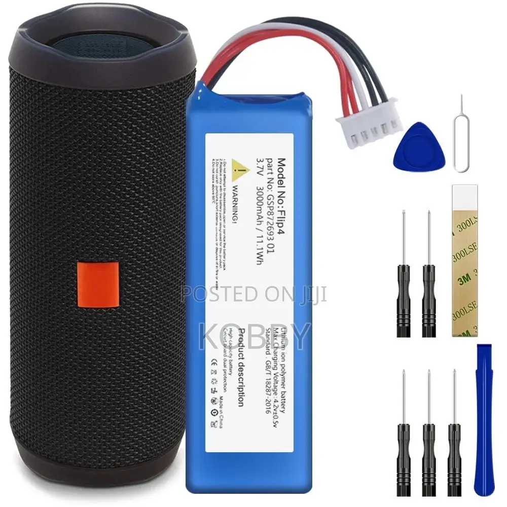 Jbl Flip 4 Original Battery 3000 Mah Replacement New Battery Quality