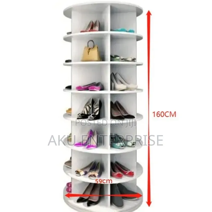 360° Rotating Shoe Rack