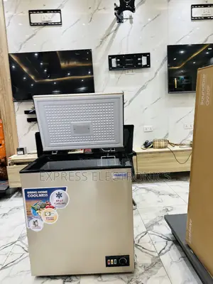 Very Authentic Sleek Gold Chest Freezer Single Door 150l
