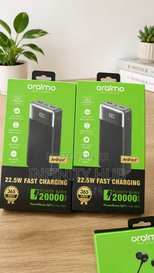 Oraimo Powernova Q21 20000mah Power Bank (22.5w Fast Charging)