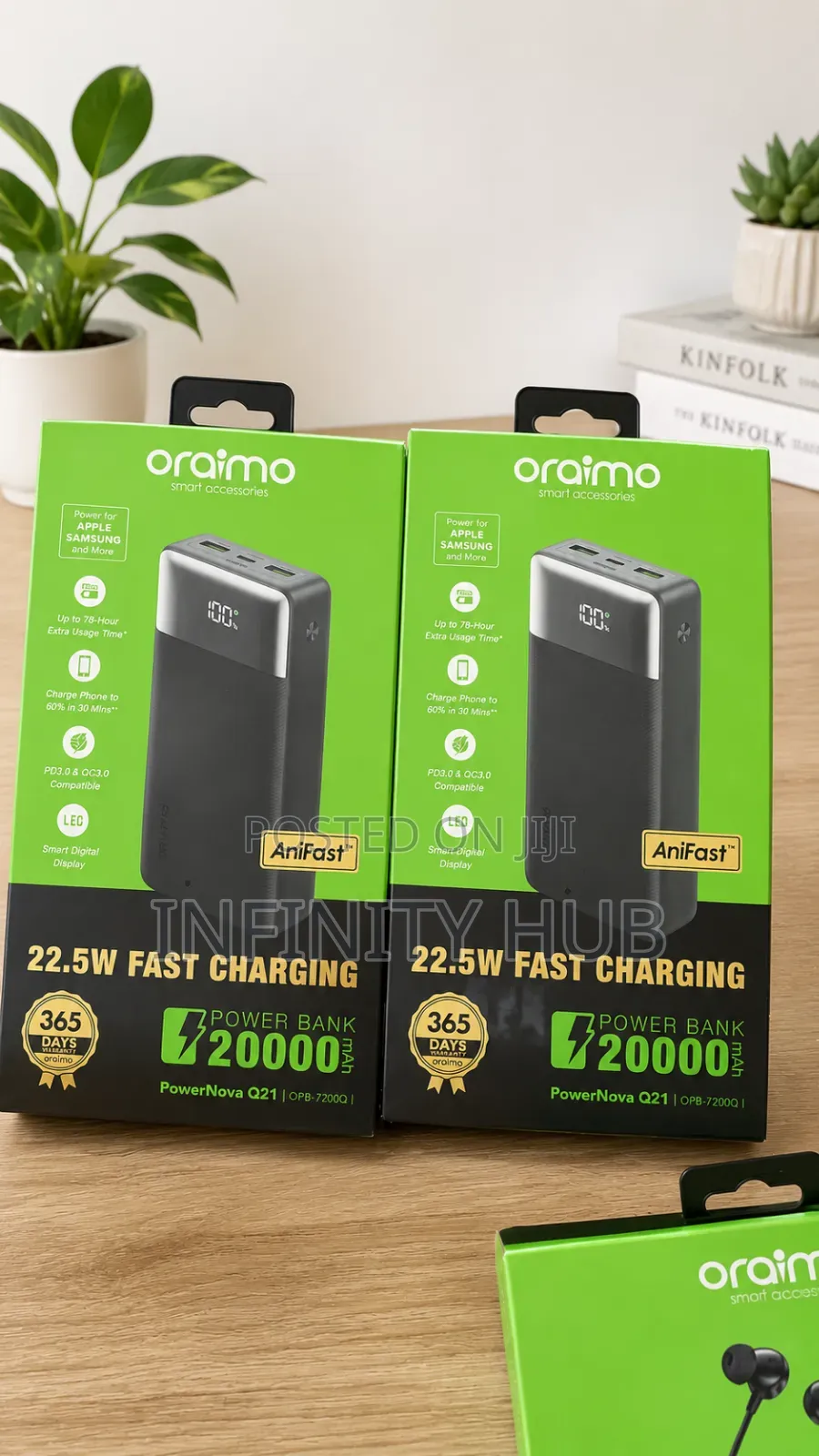 Oraimo Powernova Q21 20000mah Power Bank (22.5w Fast Charging)