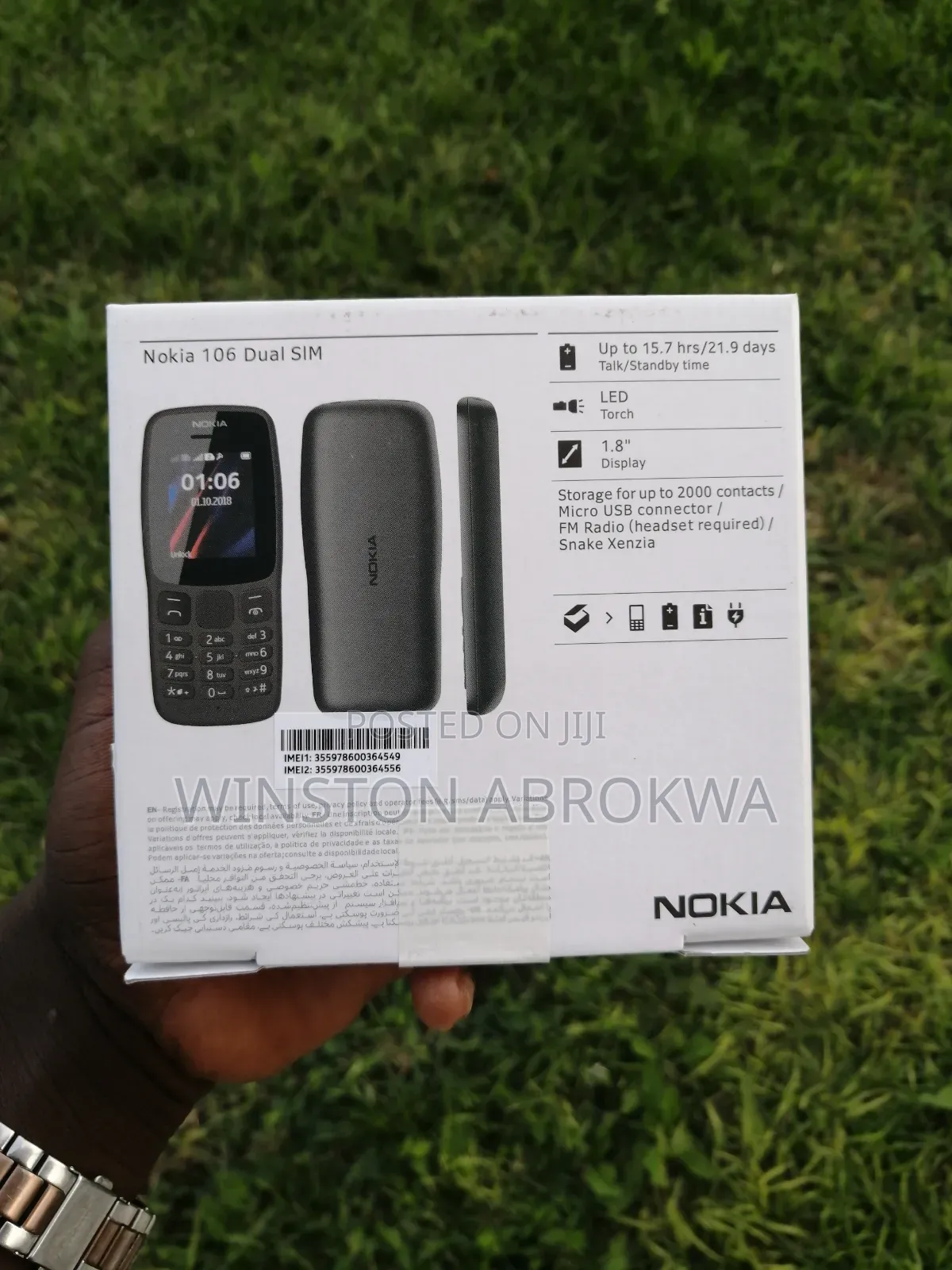 New Nokia 106 Black