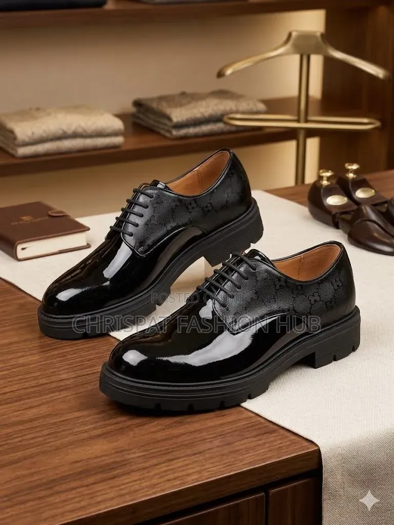 Casual Men’S Classic Black Wingtip Brogue Shoe