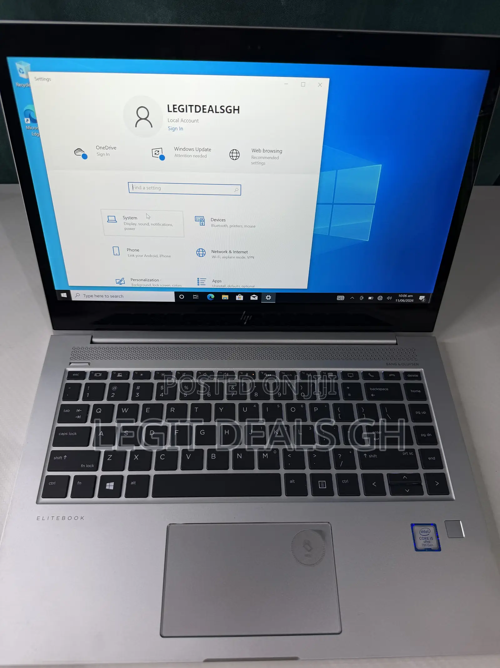 Laptop HP EliteBook 1040 G4 8GB Intel Core i5 SSD 256GB