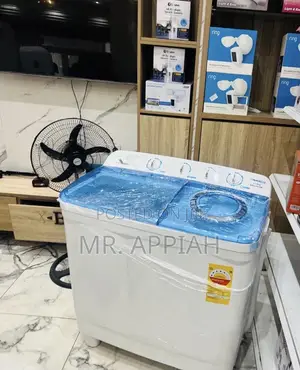 Get Authentic Nasco 15kg Semi-Auto Twin Top Washing Machine(White) 
