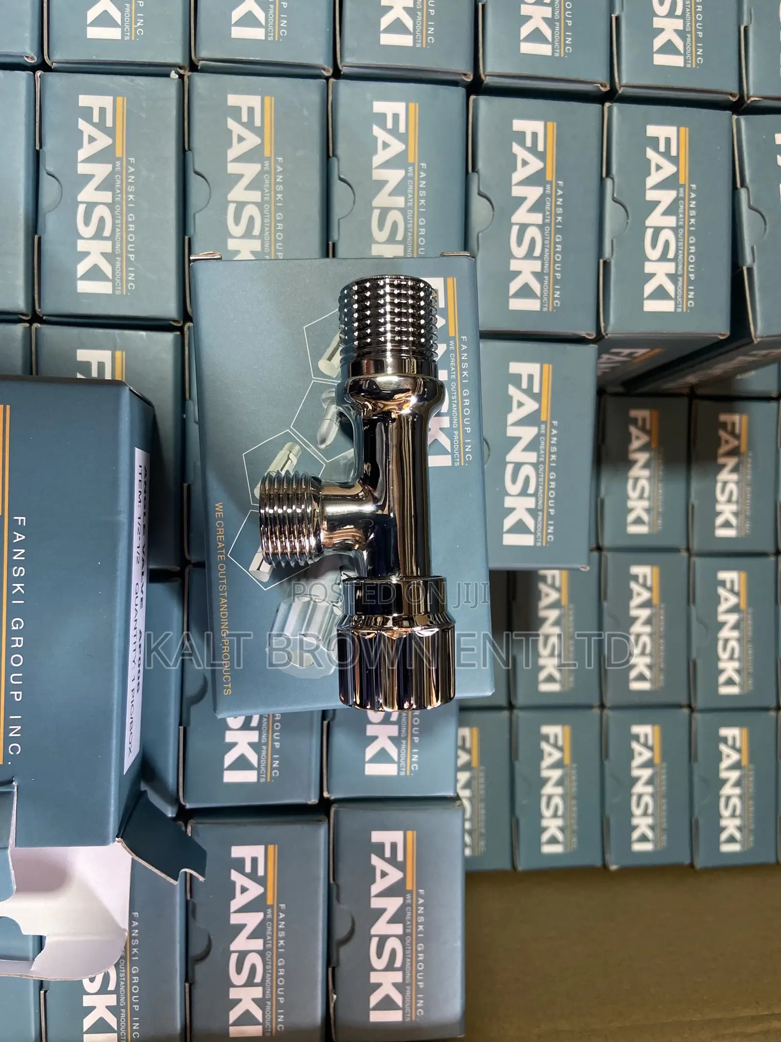 Fanski 1/2” X 1/2” Chrome Angle Valve Durable Water Control Valve