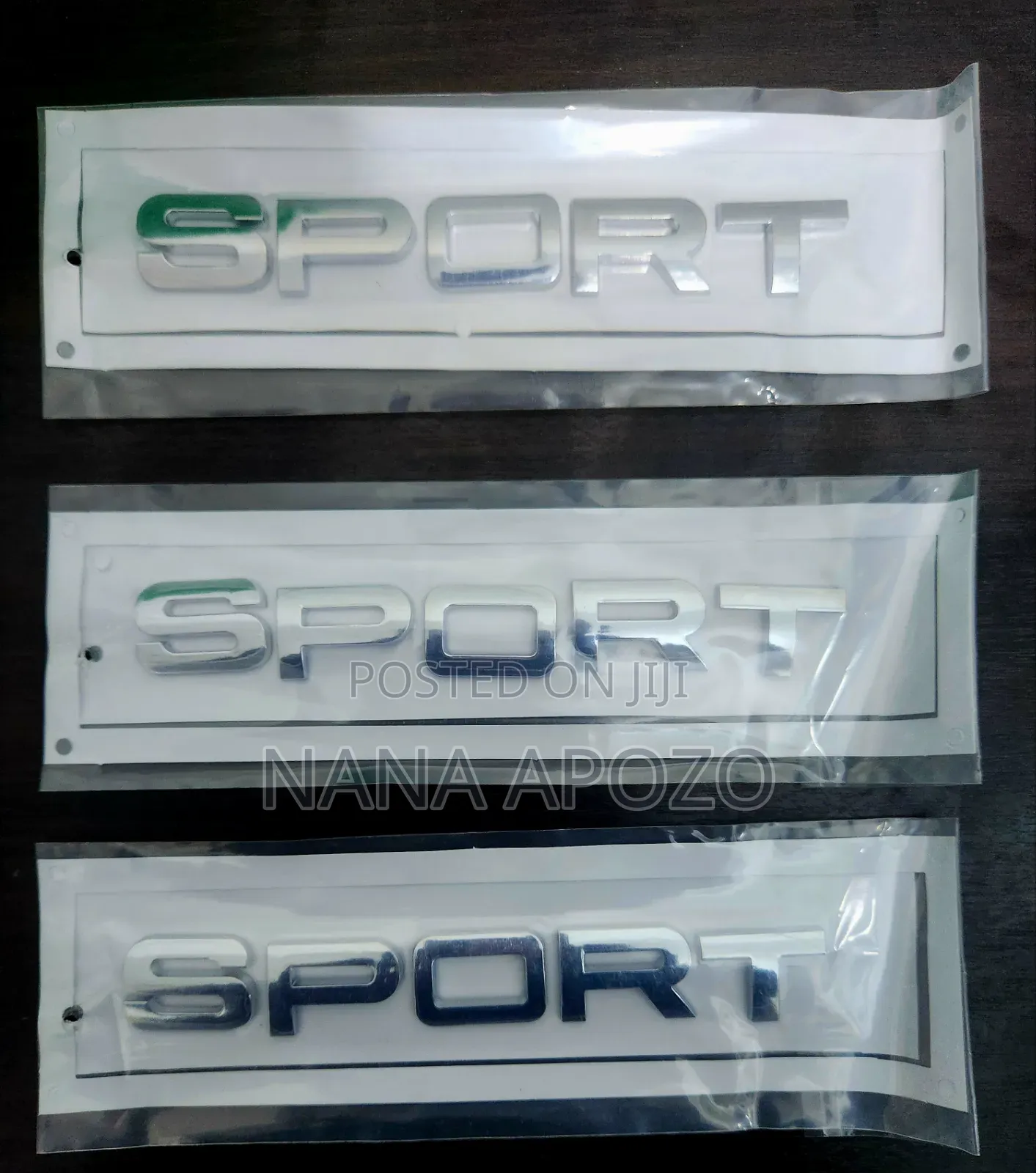 Chrome Sports Letters for Range Rover, Land Rover and Many More Cars