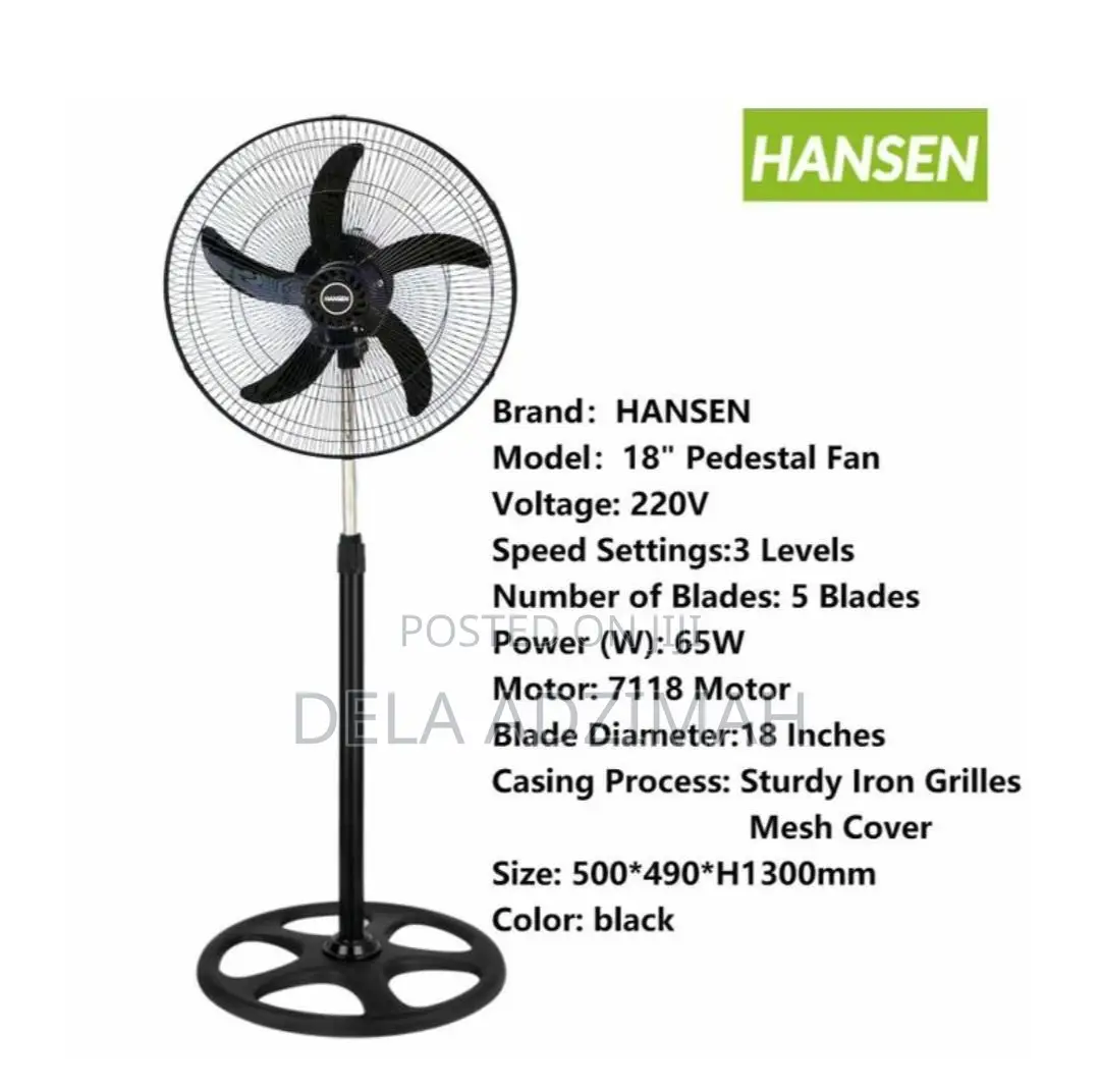 Hansen Standing Fan 18’Inches
