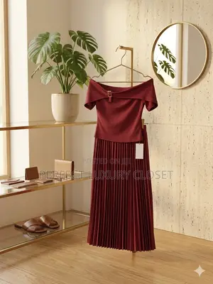 Original Pleated Skirt and Design Top Available