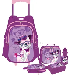 Kids Disney 5 Pieces Set Trolley Bagpack