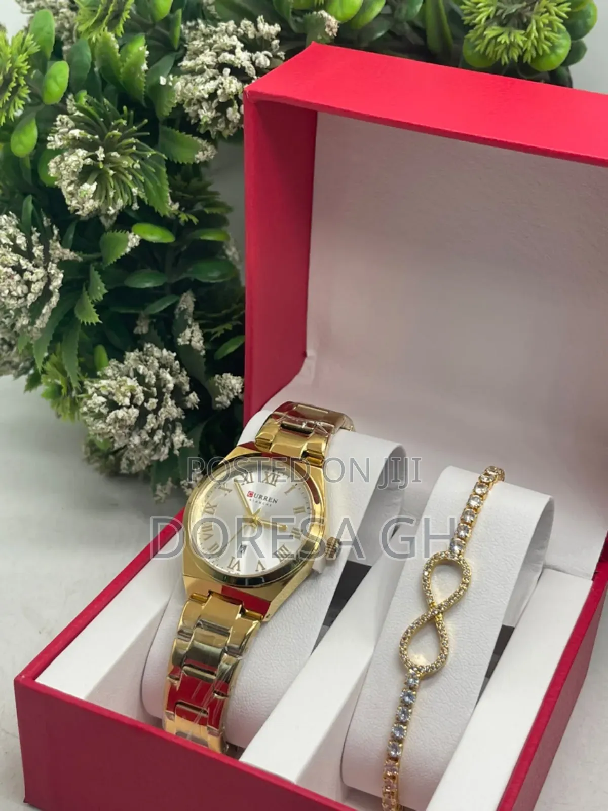 Ladies Curren Watch Bracelet Set – Elegant Gift Set for Her