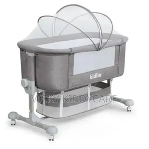 Adjustable Canopy Bedside Crib 3 in 1 Baby Cradle With Mosquito Net