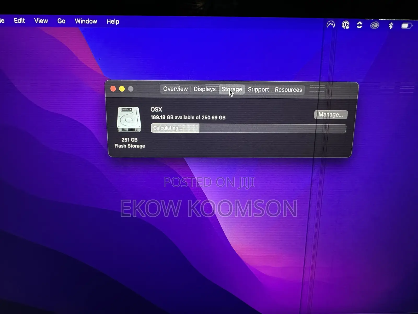 Laptop Apple MacBook 2016 8GB Intel Core i5 SSD 256GB