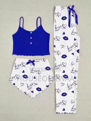 3 Pieces Night Wear Set