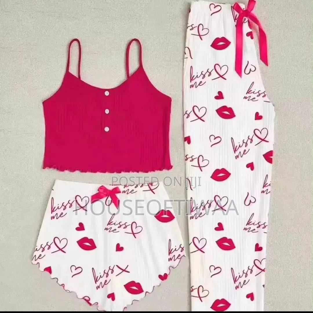 3 Pieces Night Wear Set