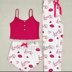 3 Pieces Night Wear Set