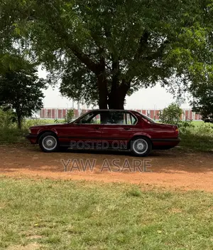 BMW 7 Series 1990 Burgundy