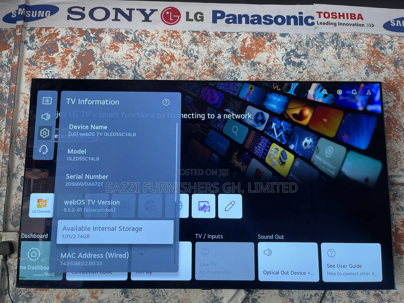 55” Inche Lg Oled C1 With Active at 120hz Smart Satellite Uhd HDR Tv