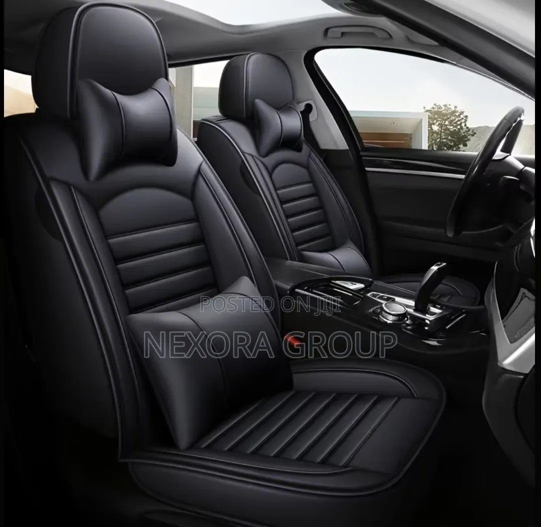 Premium Leather Seat Cover Set Stylish Car Interior Upgrade