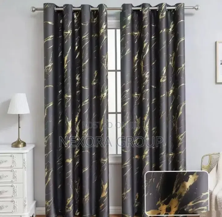 Premium 2-in-1 Blackout Curtains for Living Room Bedroom