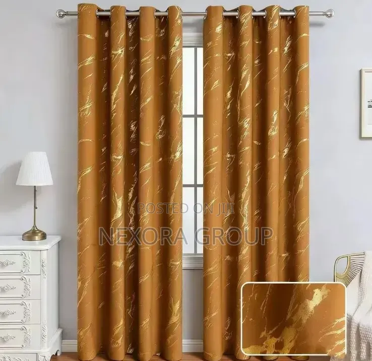 Premium 2-in-1 Blackout Curtains for Living Room Bedroom